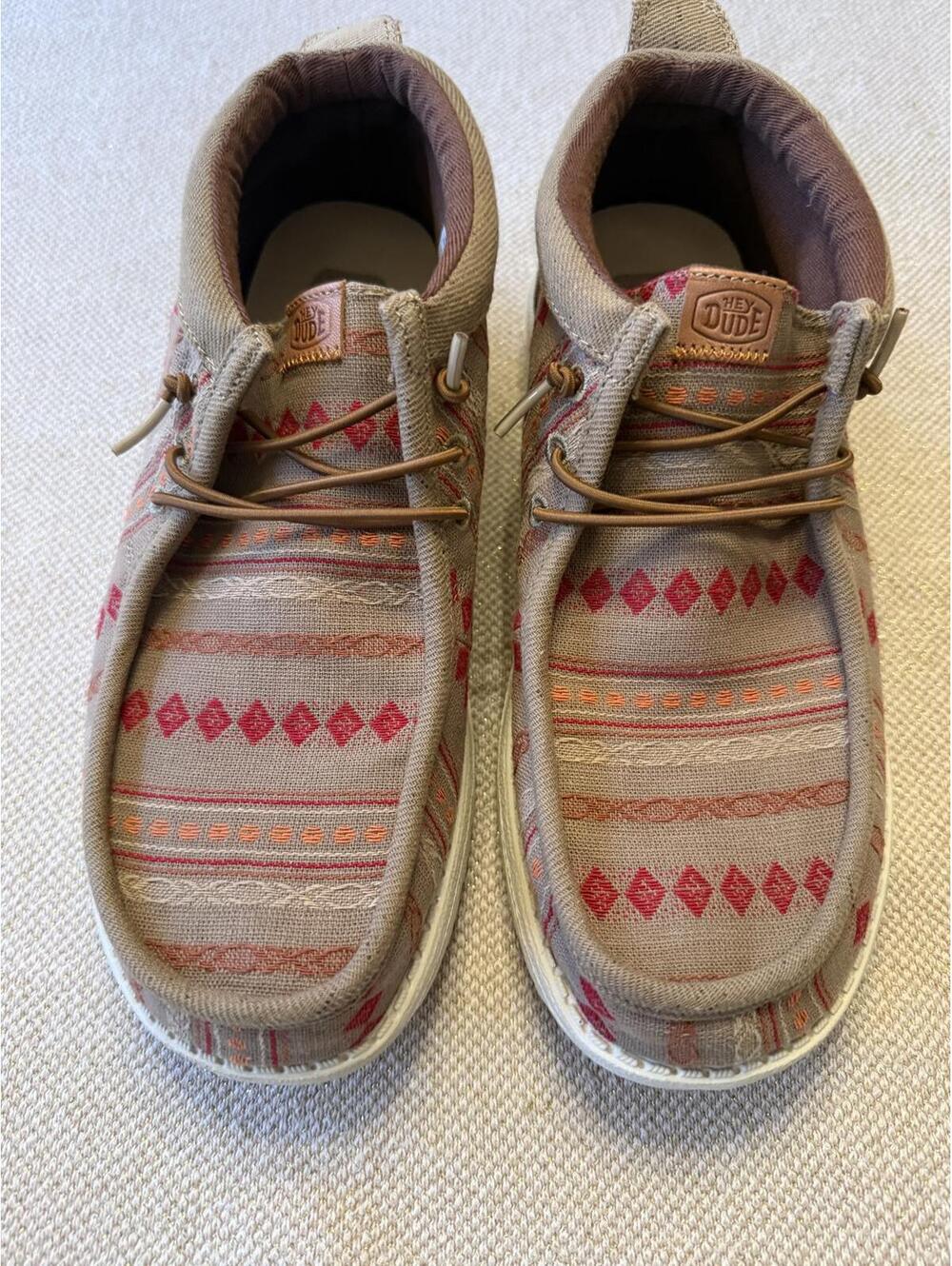 Dude Shoes Casual Patterned Canvas Sneakers